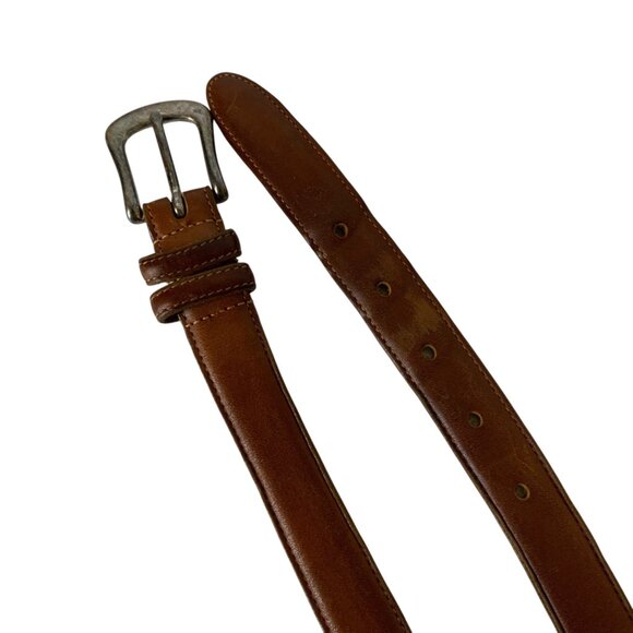 Vintage Coach Mens Leather Belt Size 36 British Tan English Bridle Leather 5900 - Picture 2 of 4